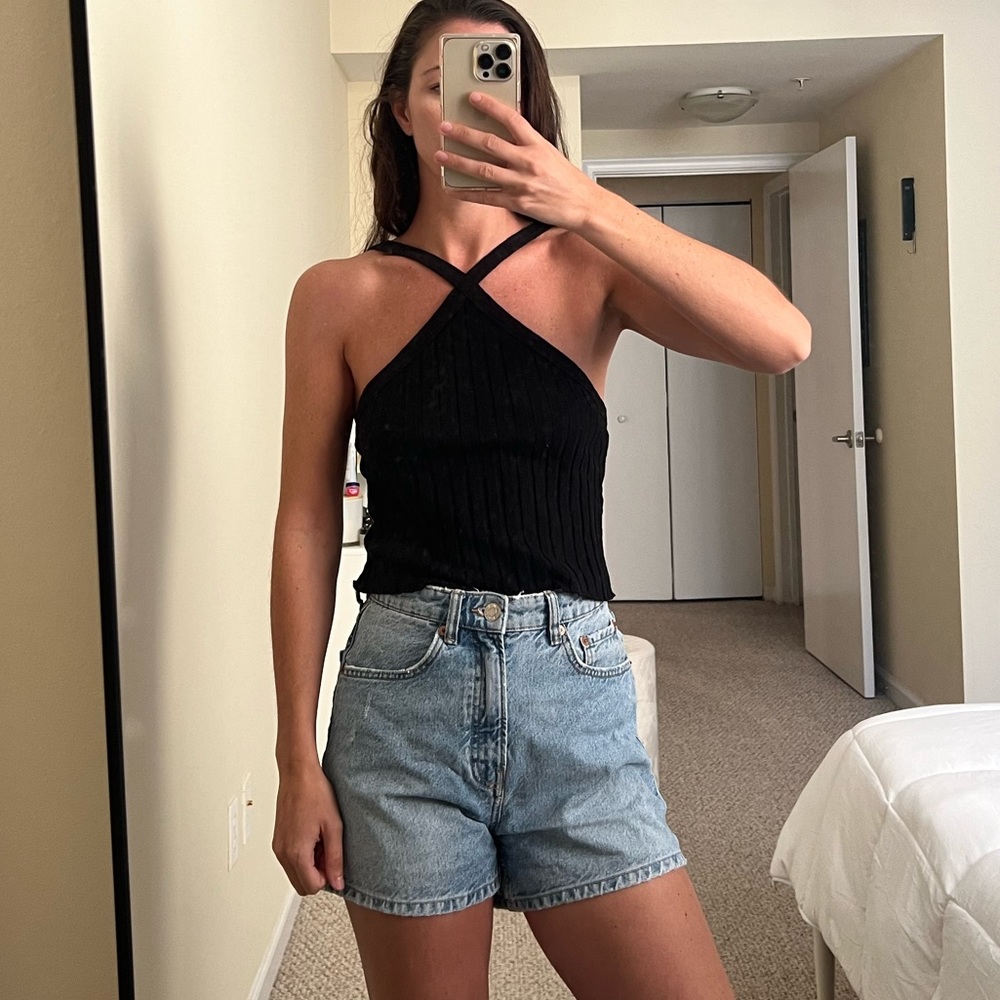 Zara, Size M , 90s style ribbed knit tank